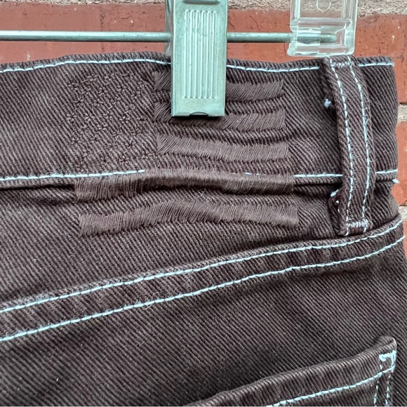 Revice brown miss me ex-boyfriend new with tags, white seam button fly, size 28 - Picture 11 of 13